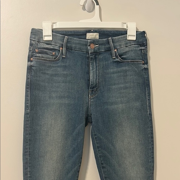 MOTHER The Looker Crop Light Wash Jeans Size 27 - Picture 1 of 8